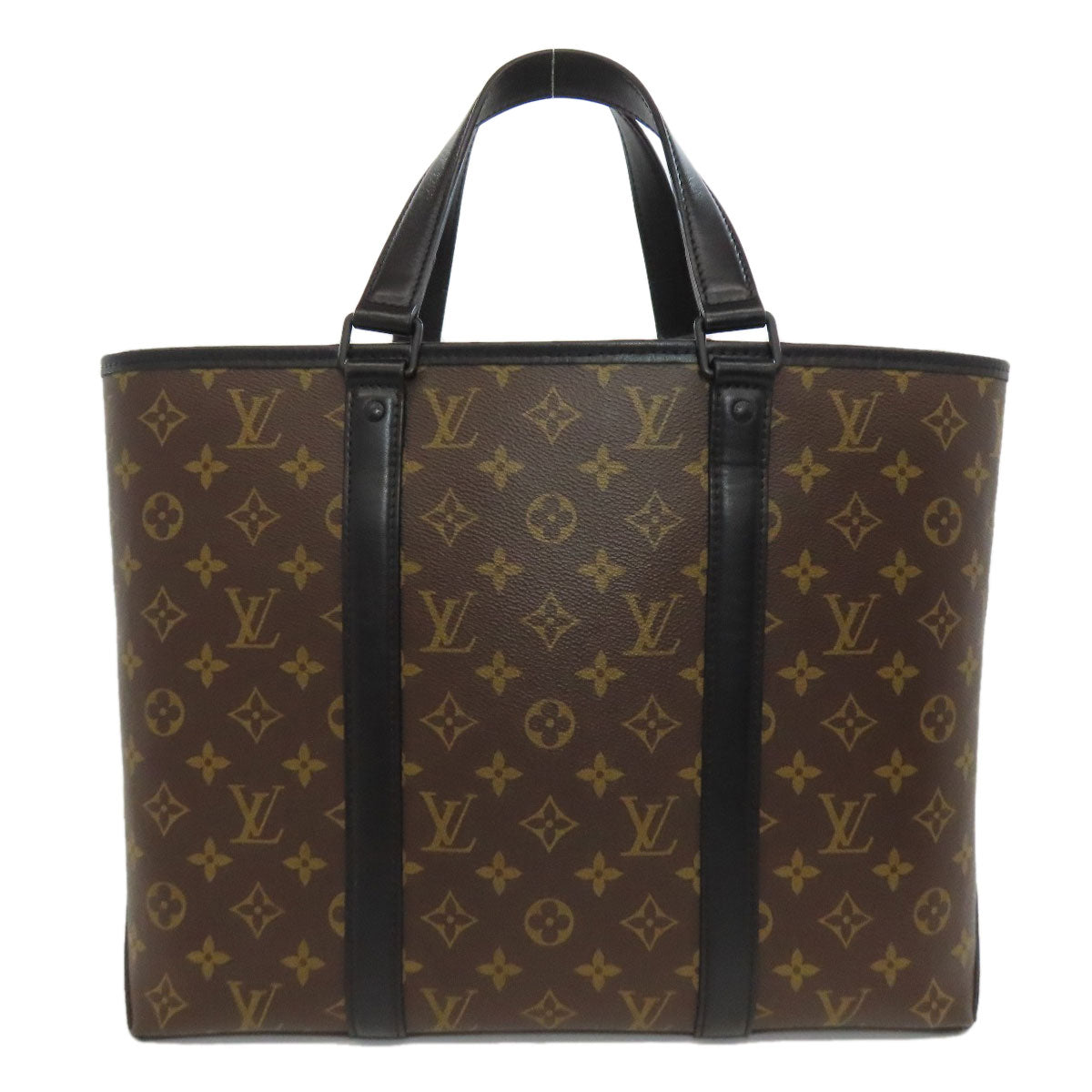 Louis Vuitton M45734 macacer Weekend PM Monogram Brown Tote Bag