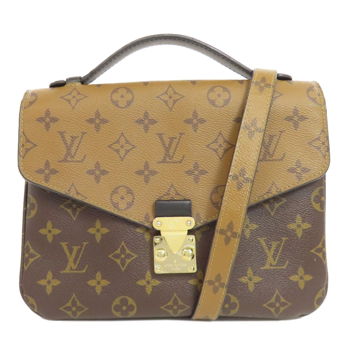 Louis Vuitton M44876 reverse Pochette Metis Monogram Brown Clutch Bag