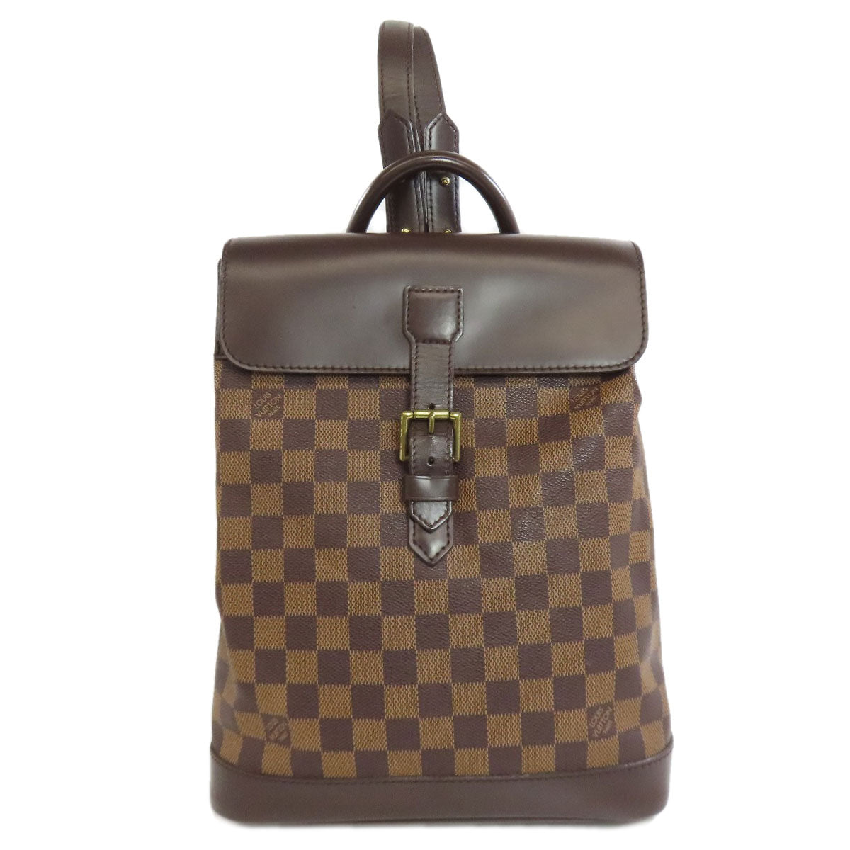 Louis Vuitton Backpack N51132 Damier Soho Canvas Brown
