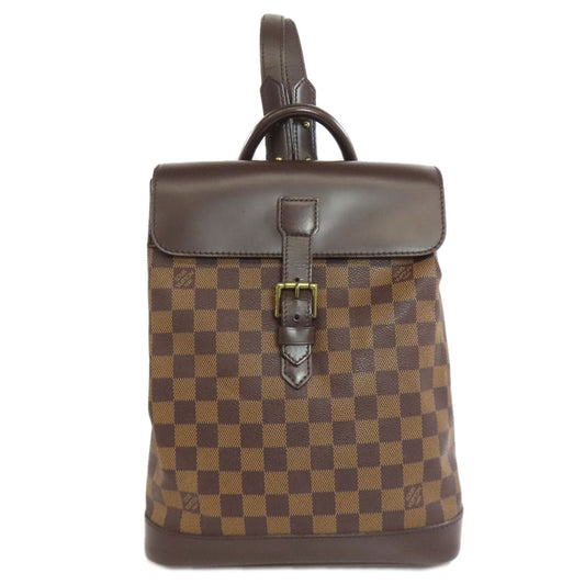 Louis Vuitton Backpack N51132 Damier Soho Canvas Brown