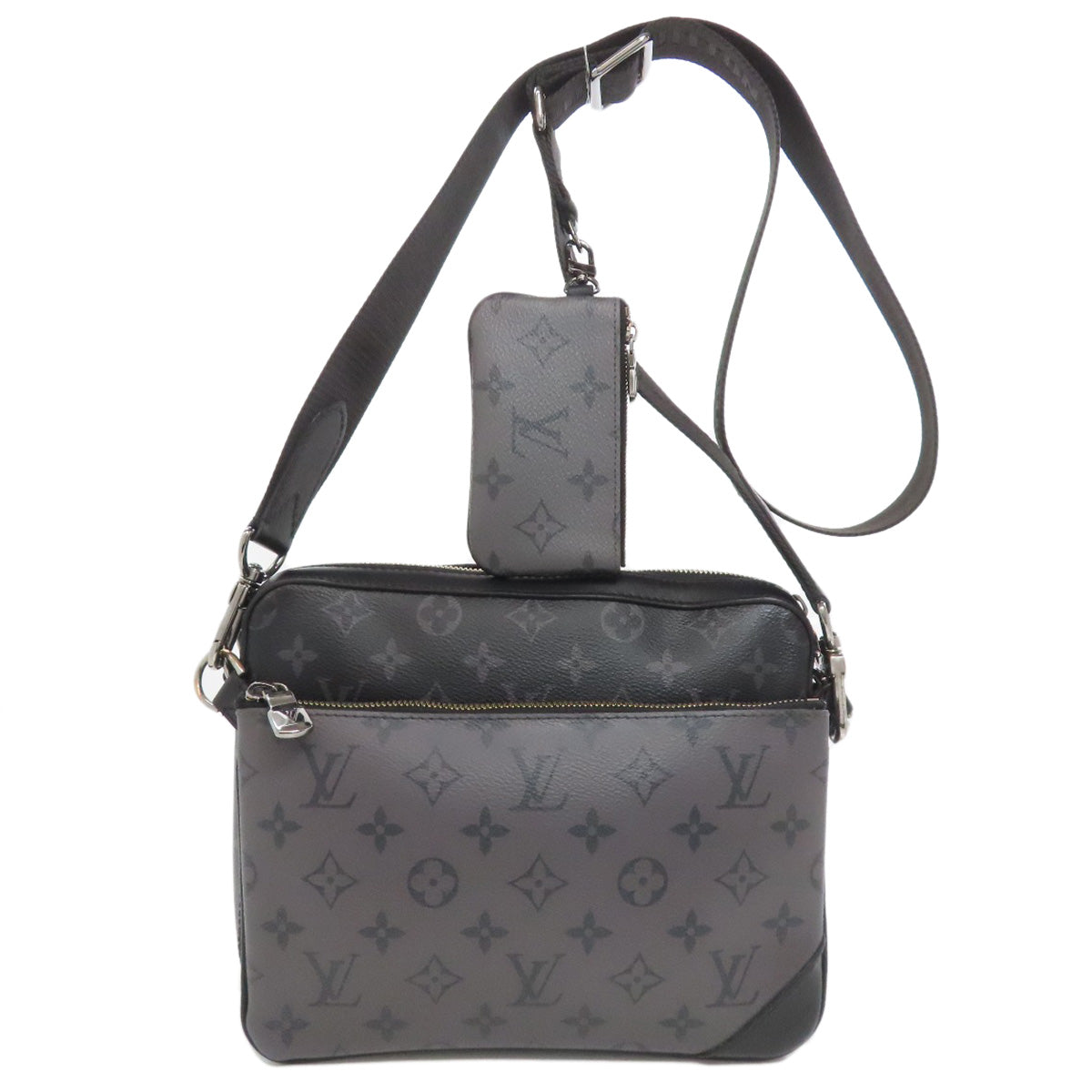 Louis Vuitton M69443 Eclipse Trio Messenger Monogram Black Crossbody Bag