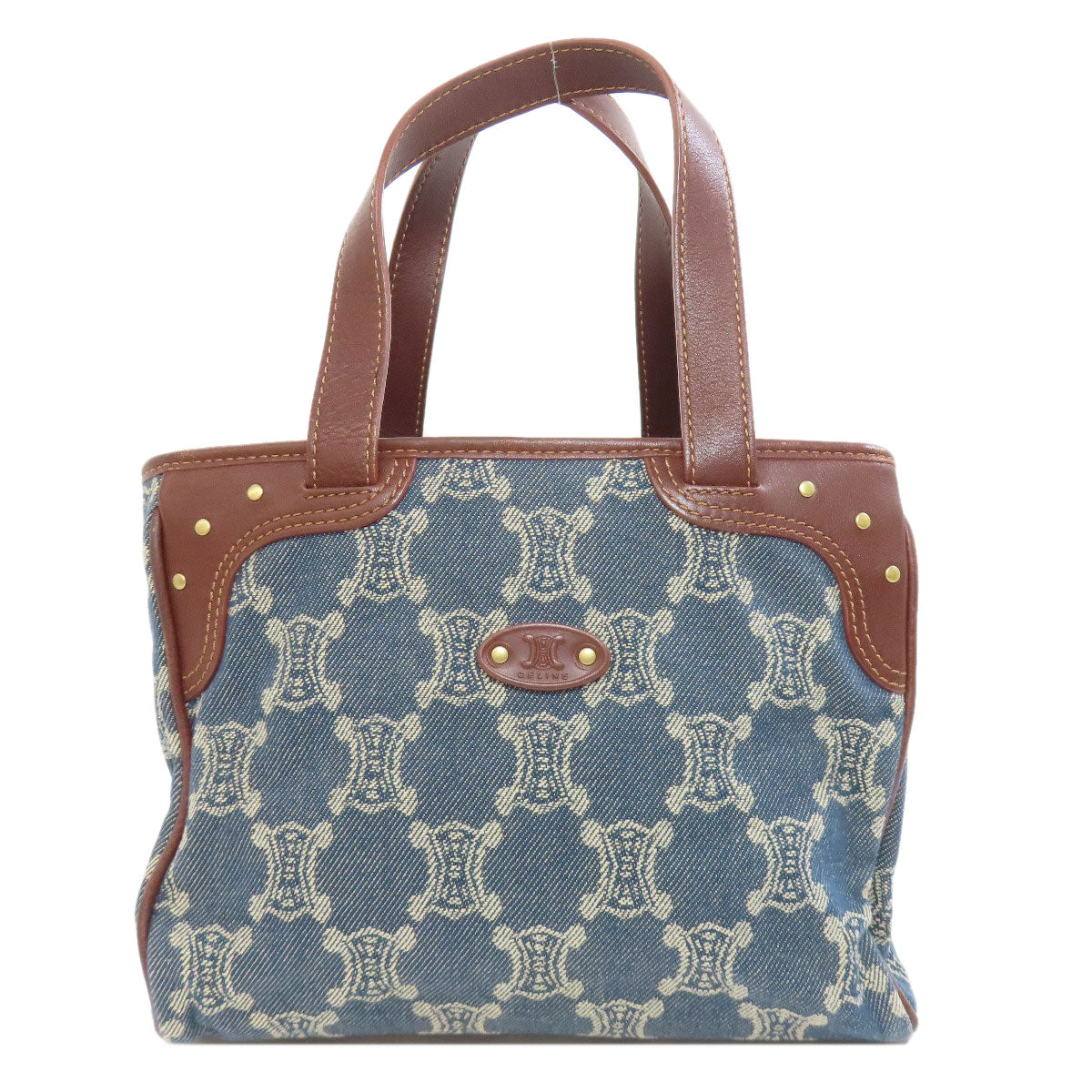 Macadam Pattern Denim Blue Travel Bag