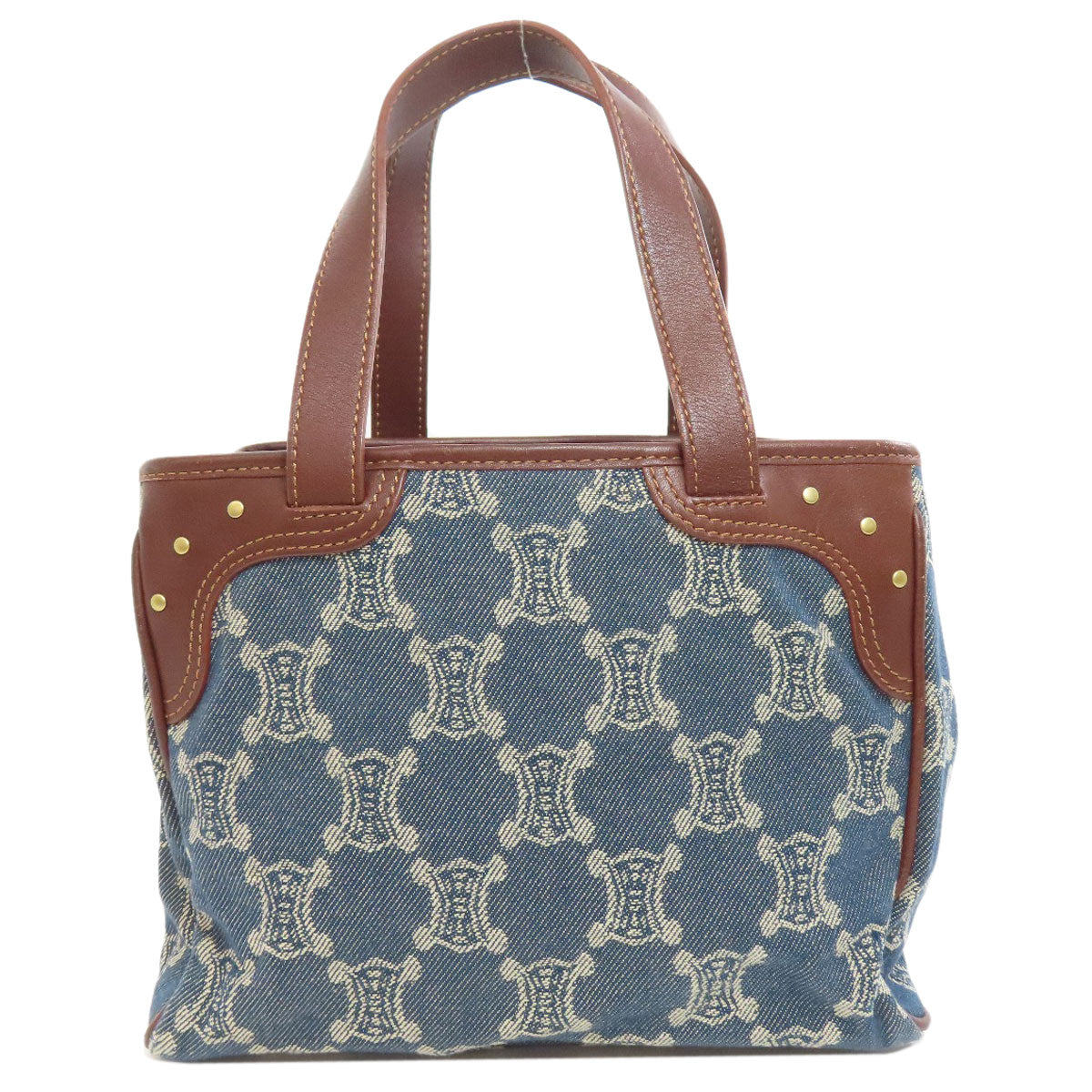 Macadam Pattern Denim Blue Travel Bag
