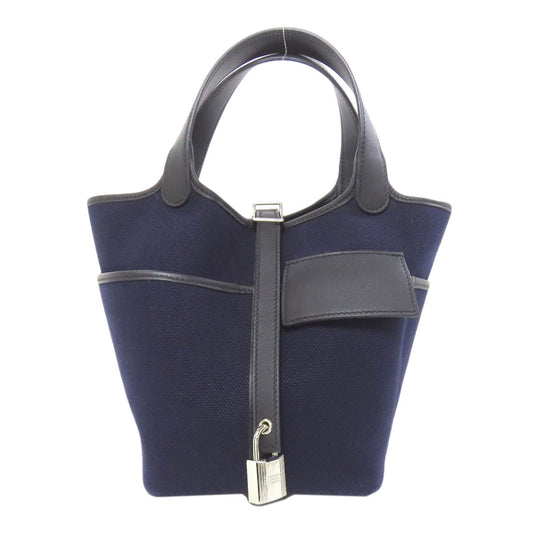 Hermes Handbag Towar Picotan Rock Cargo Pm Women Navy Travel Bag