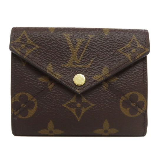 Louis Vuitton Bifold M81665 Portefeuille Celeste Monogram Canvas Brown Wallet Case