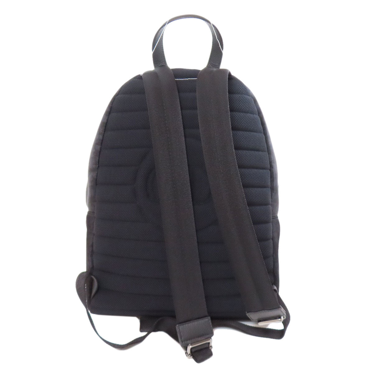 Dior Christian Backpack Trotter Pattern Women Handbag Nylon Black
