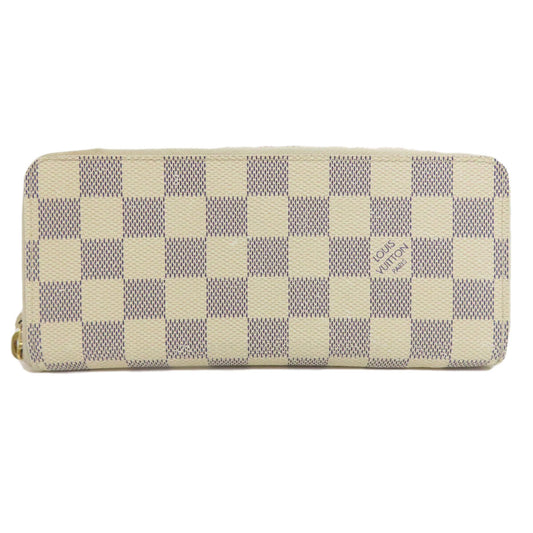 Louis Vuitton Long Purse N61210 Damier Portefeuille Canvas White Wallet Case