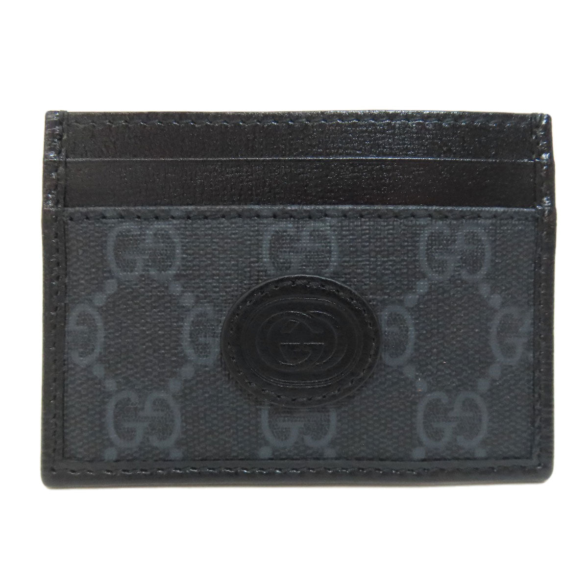 Gucci PVC GG Supreme Black Wallet Case