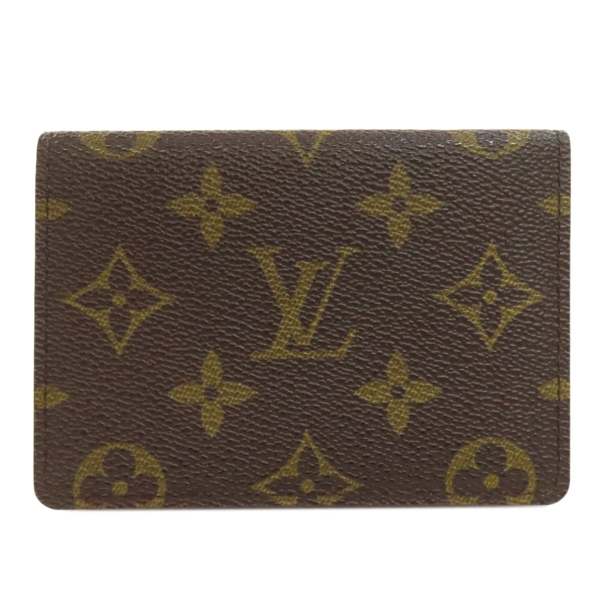 Louis Vuitton M60533 Porto 2 Cult Vertical Monogram Canvas Brown Wallet Case