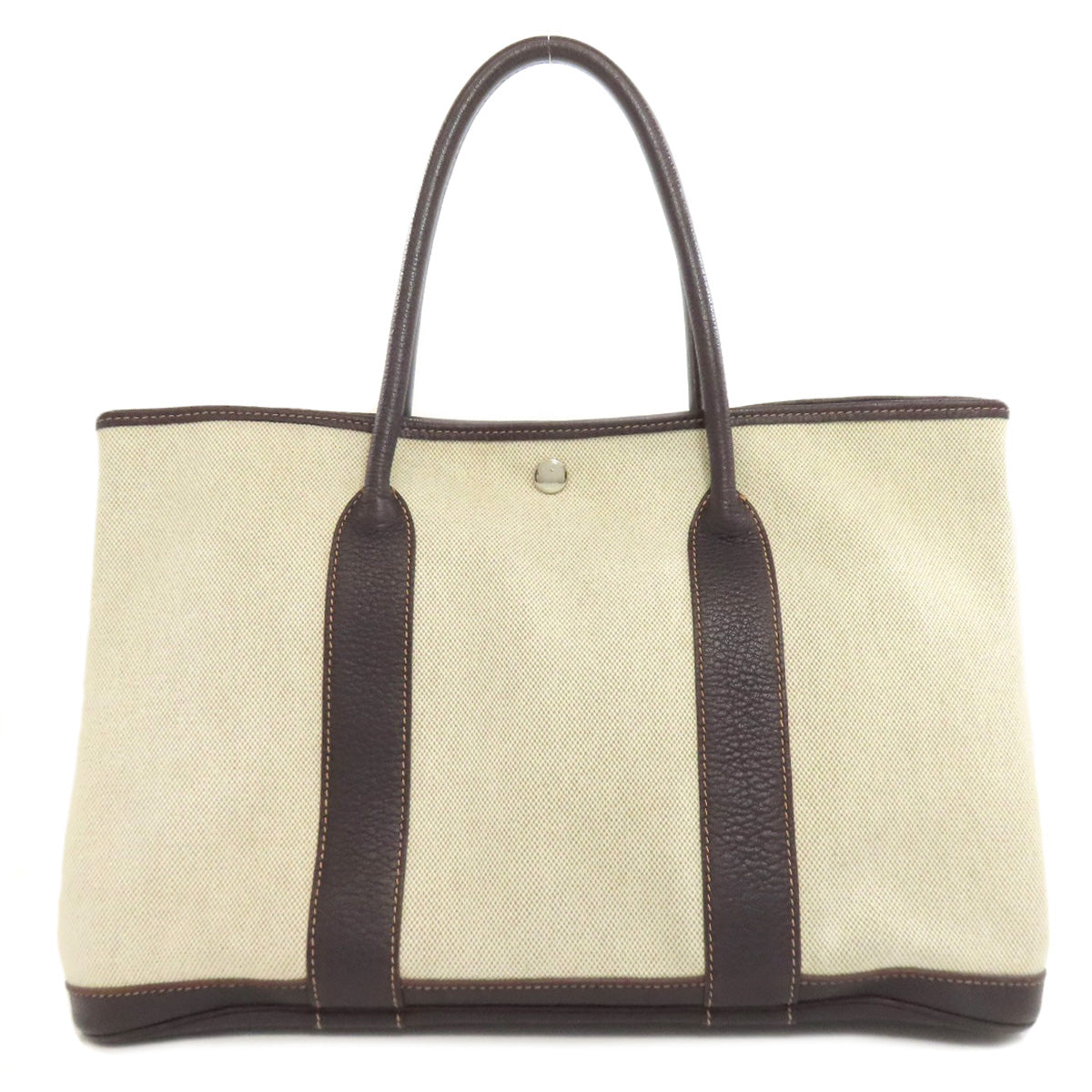 Hermes Tote Bag Tower Ash Garden Party Pm Brown