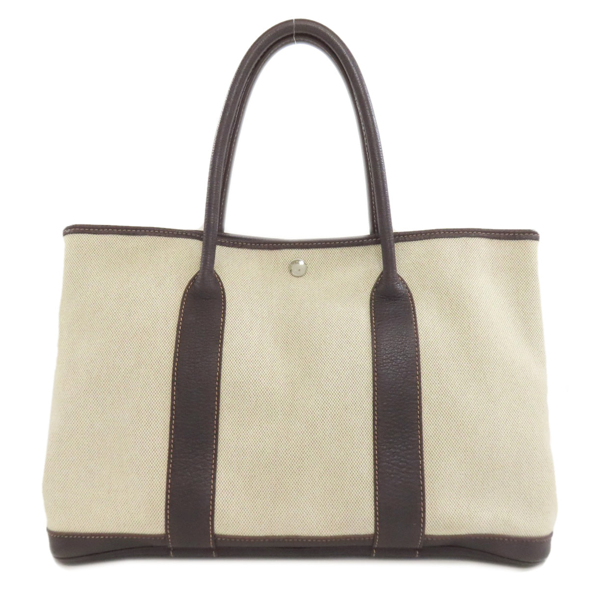 Hermes Tote Bag Tower Ash Garden Party Pm Brown