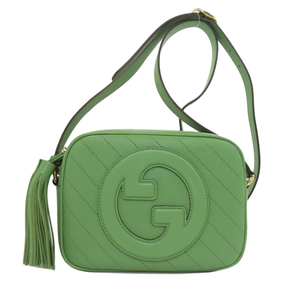Gucci Blondy Leather Green Shoulder Bag