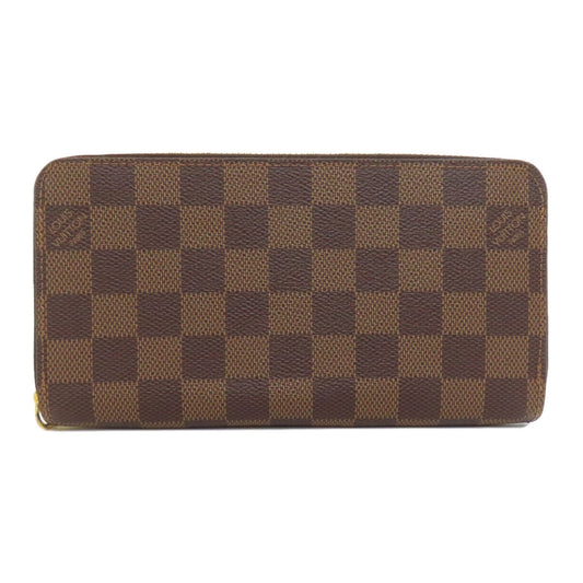 Louis Vuitton Long Purse N41661 Damier Zippy Canvas Brown Wallet Case 3