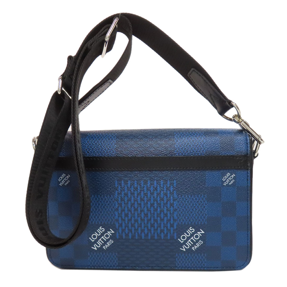 Louis Vuitton N50026 Damier Studio Messenger 3D Canvas Blue Crossbody Bag