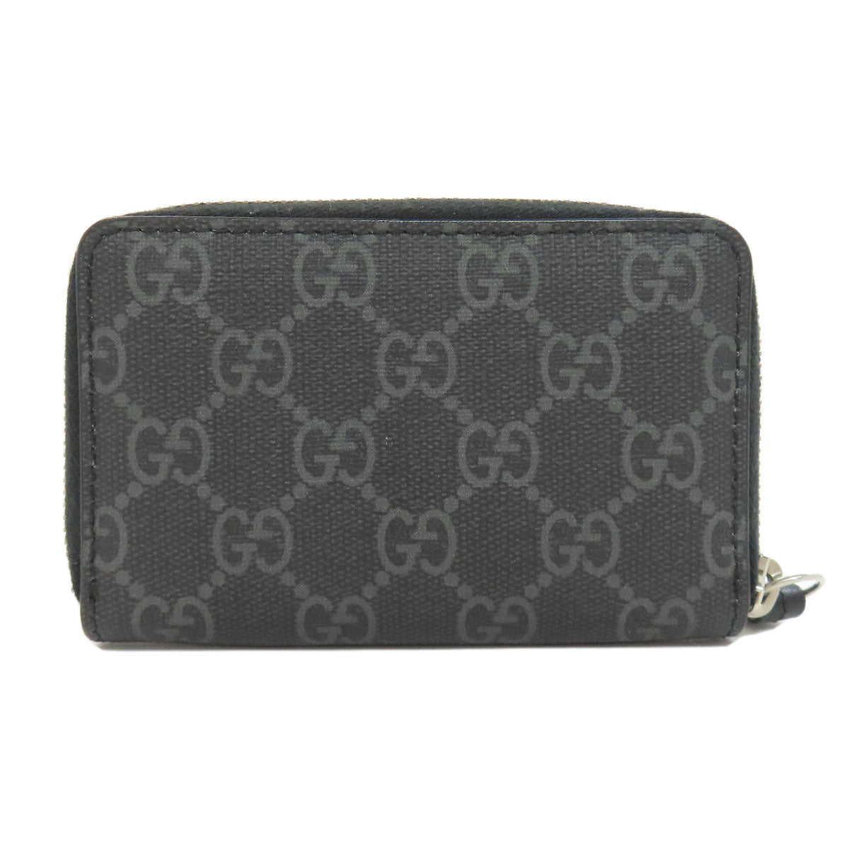 Gucci PVC Wolf GG Supreme Black Wallet Case