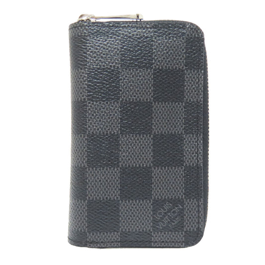 Louis Vuitton Coin N63076 Damier Zippy coin Canvas Gray Wallet Case 2