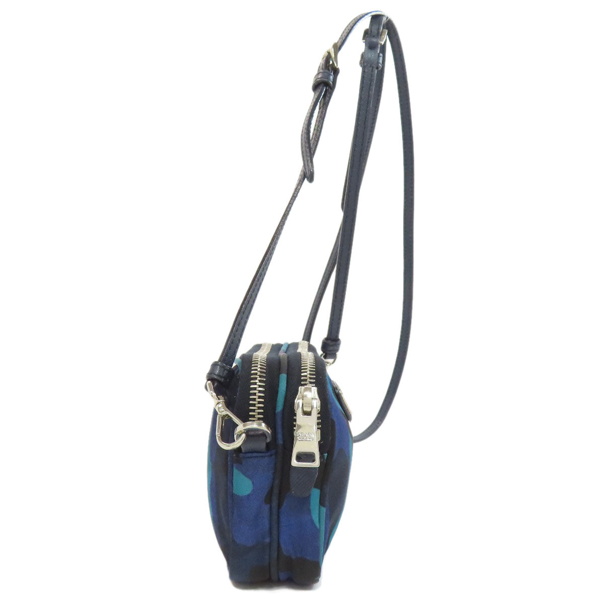Shoulder Bag Camouflage Pattern Shoulder Women Nylon Blue