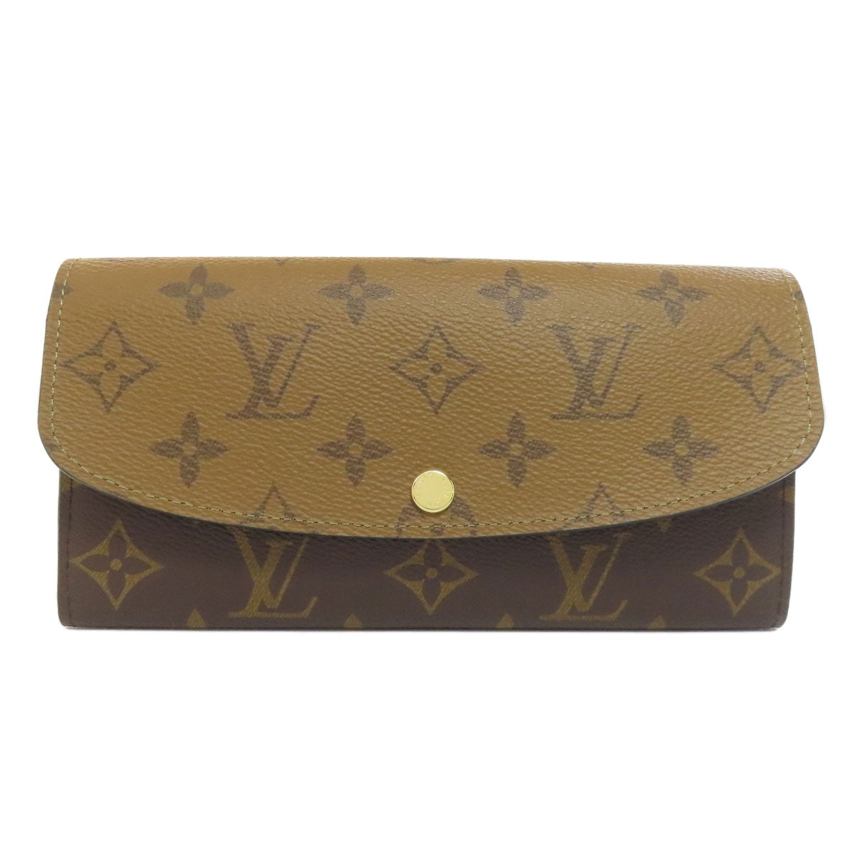 Louis Vuitton Long Purse M82157 reverse Portefeuille Monogram Brown Wallet Case