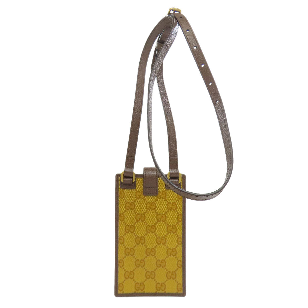 Gucci Accessory pouch PVC GG Crystal Brown Handbag