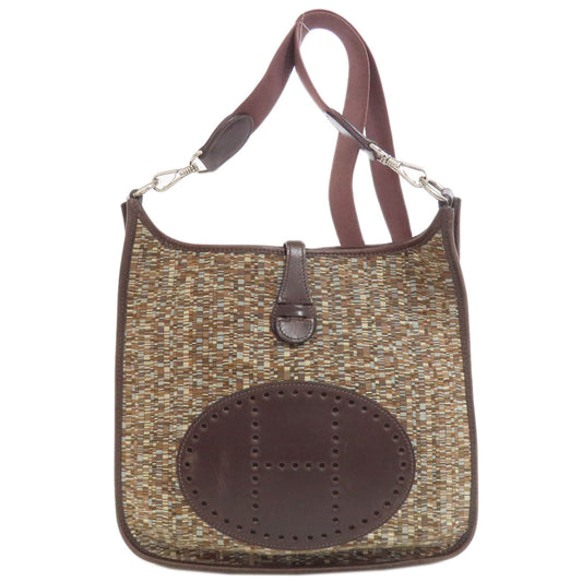 Hermes Shoulder Bag Vibrato Evelyn Pm Silvermetal Brown