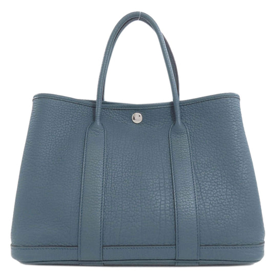 Hermes Tote Bag Togo Garden Party Tpm Silvermetal Blue