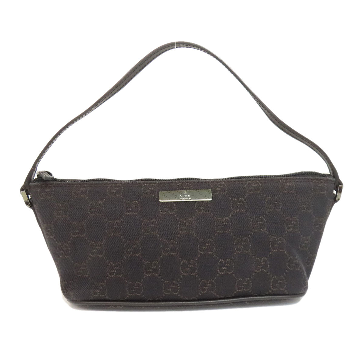 Gucci GG pattern accessory pouch Canvas Black Handbag