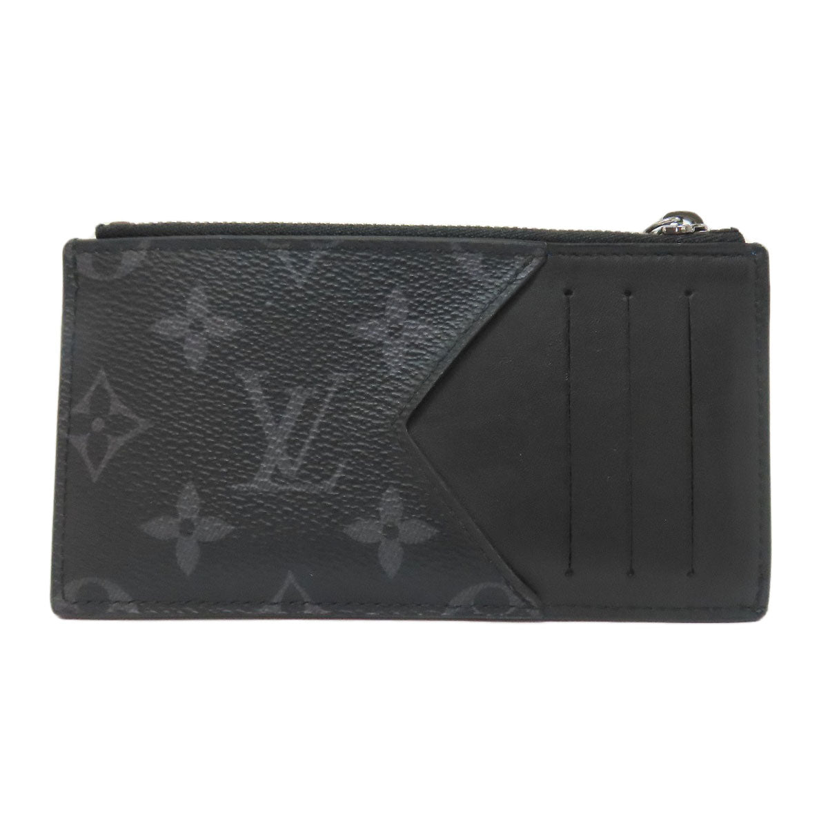 Louis Vuitton Coin M80994 Eclipse Zippy Dragonne Monogram Black Handbag