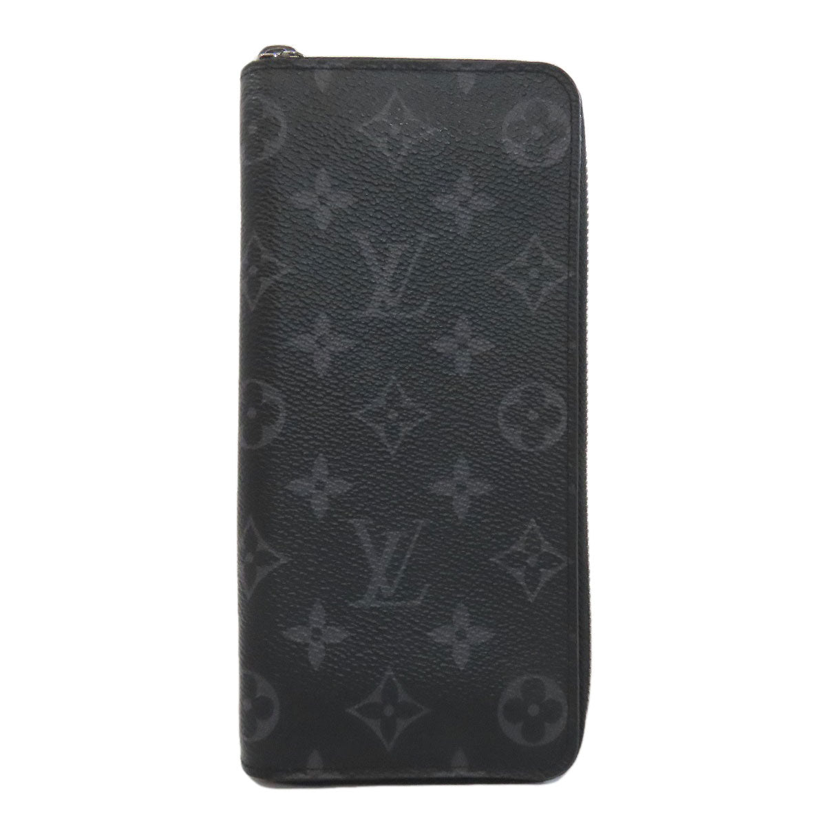 Louis Vuitton Long Purse M62295 Eclipse Zippy Monogram Black Wallet Case 5