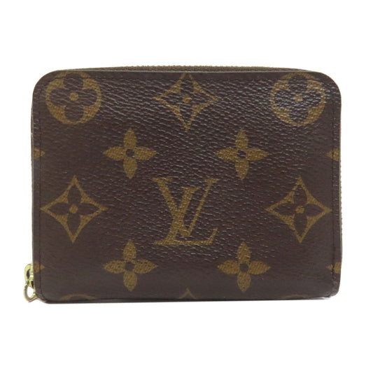 Louis Vuitton Coin M60067 Zippy coin purse Monogram Canvas Brown Wallet Case