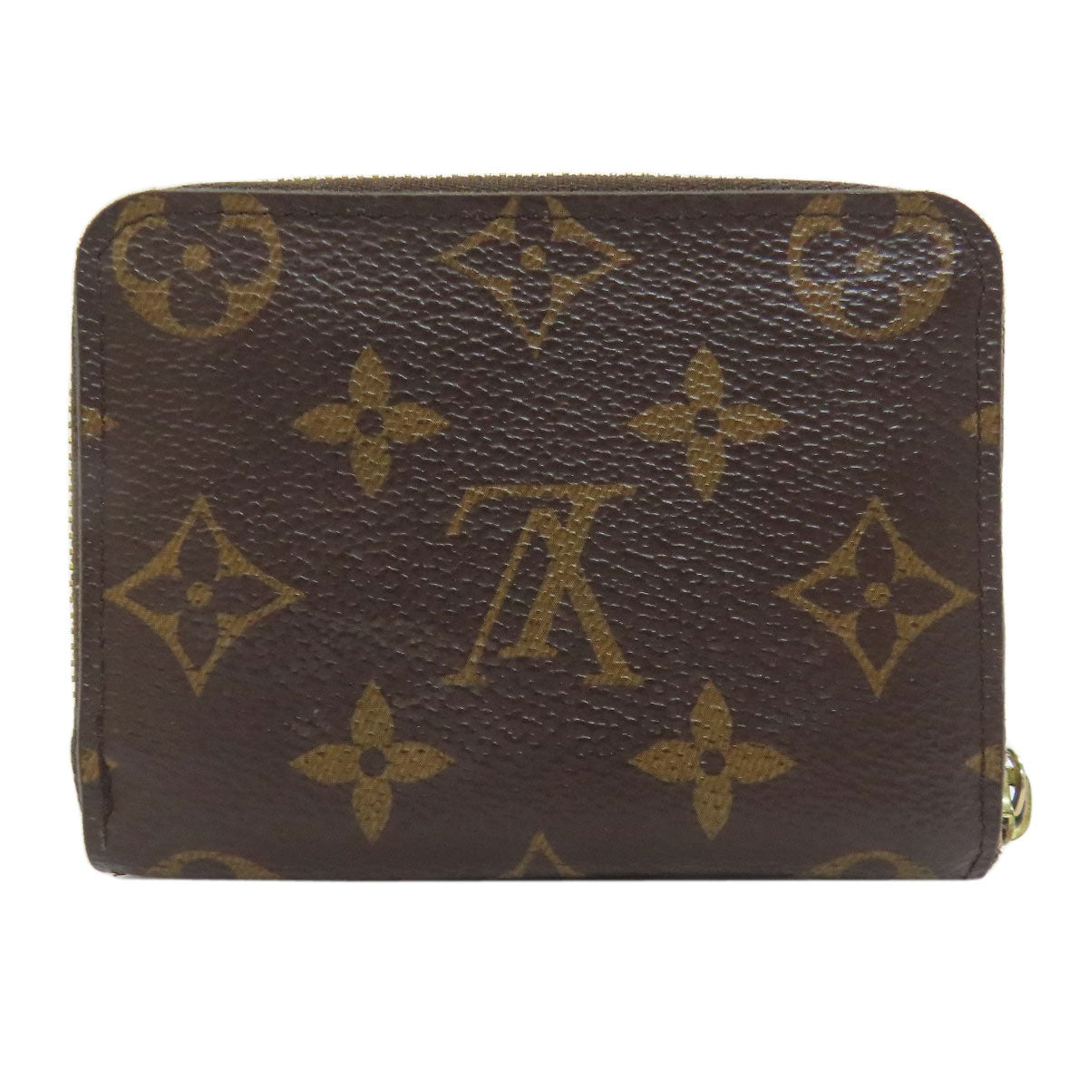 Louis Vuitton Coin M60067 Zippy coin purse Monogram Canvas Brown Wallet Case