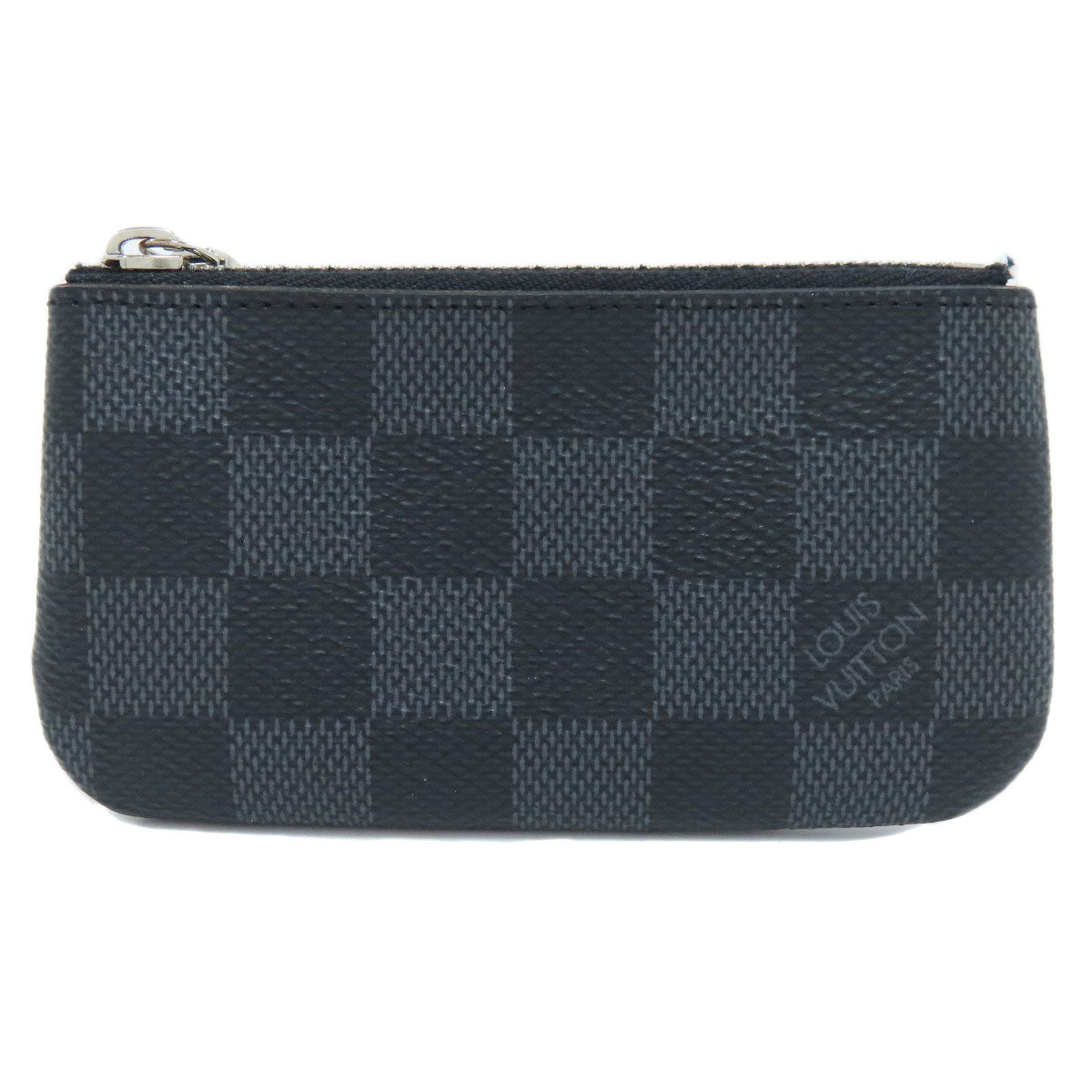 Louis Vuitton Coin N60155 Damier Pochette Kle Canvas Gray Clutch Bag