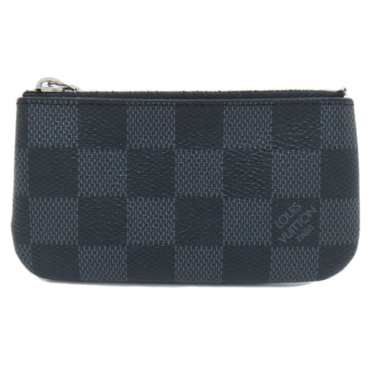 Louis Vuitton Coin N60155 Damier Pochette Kle Canvas Gray Clutch Bag
