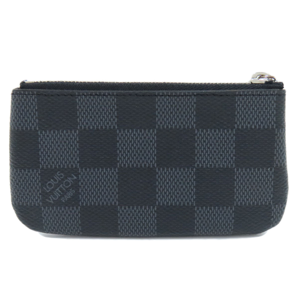 Louis Vuitton Coin N60155 Damier Pochette Kle Canvas Gray Clutch Bag