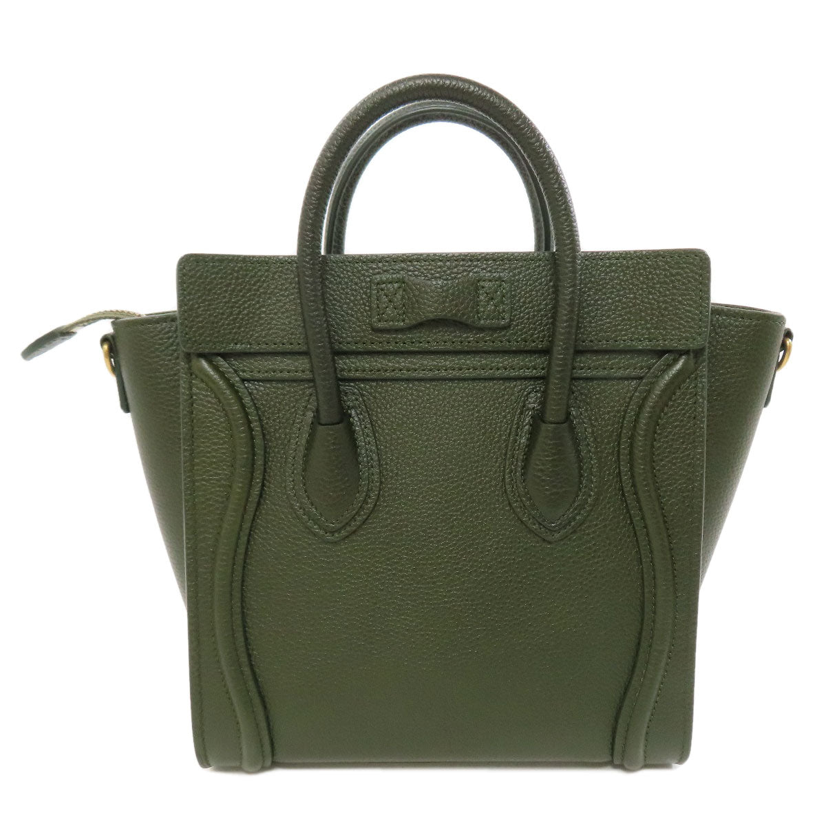 Calfskin Luggage Nano Way Green Travel Bag