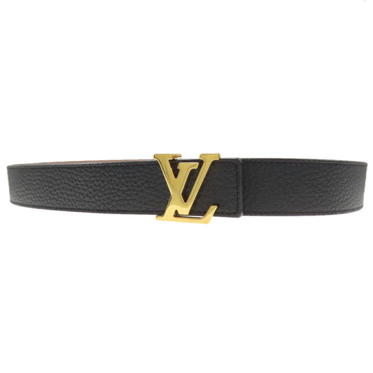 Louis Vuitton M9521 Saint Tulle Initial Reversible Leather Calf Black Belt