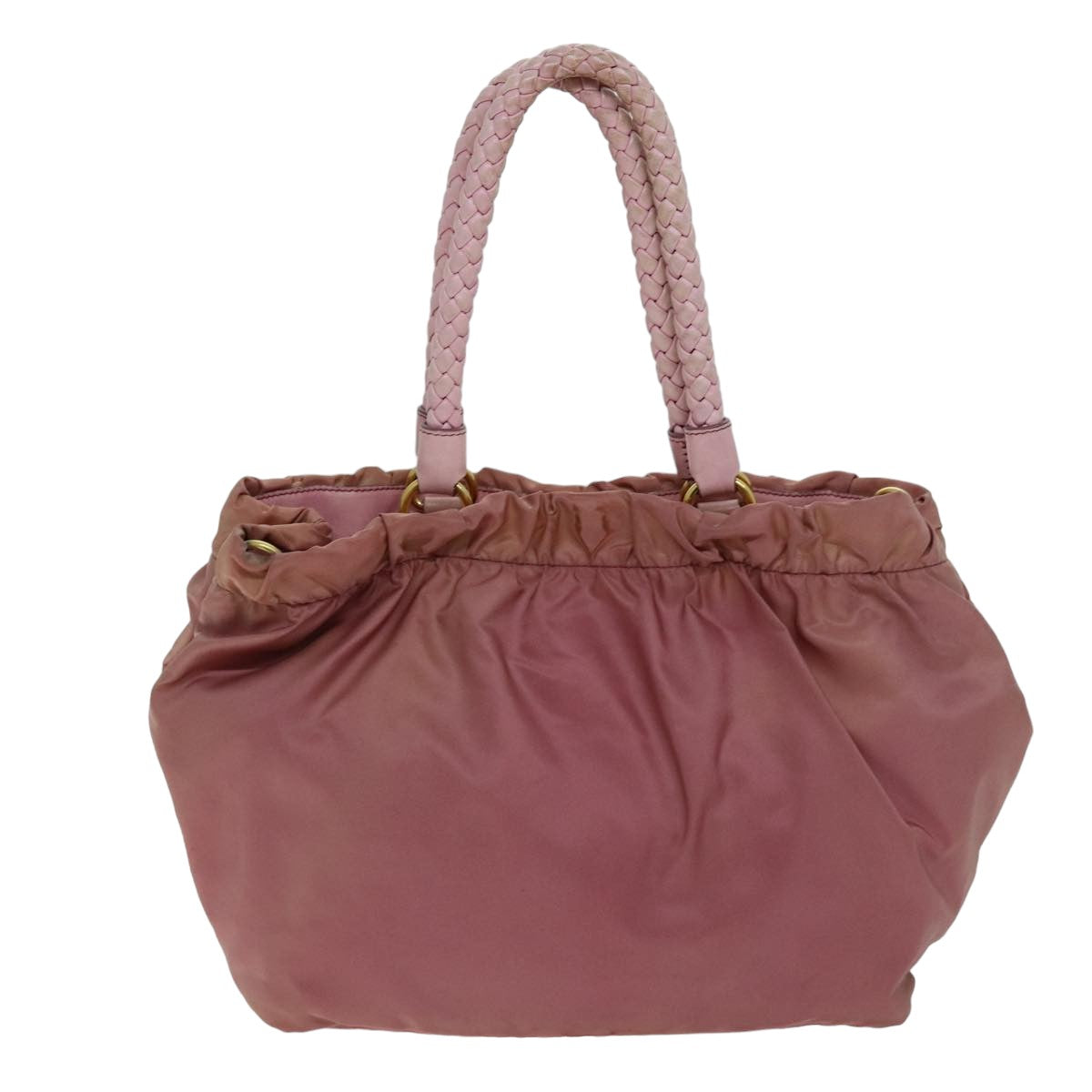 Prada Hand Bag 2Way Auth Nylon Pink Travel Bag