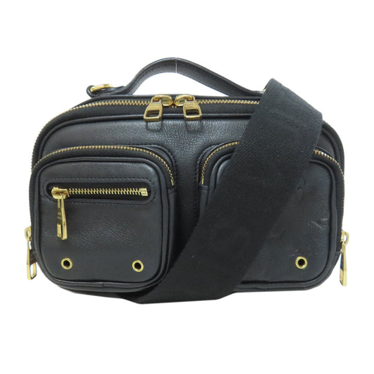 Louis Vuitton Sling M80450 Utility Calfskin Black Crossbody Bag