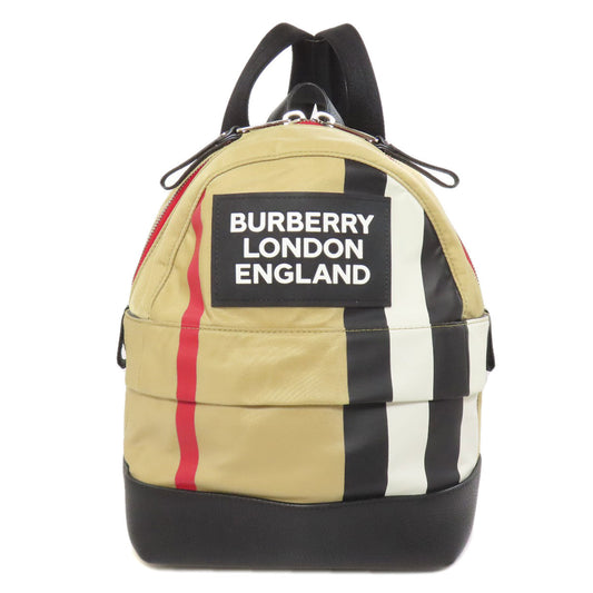 Burberry Backpack Nova Check Nylon Beige