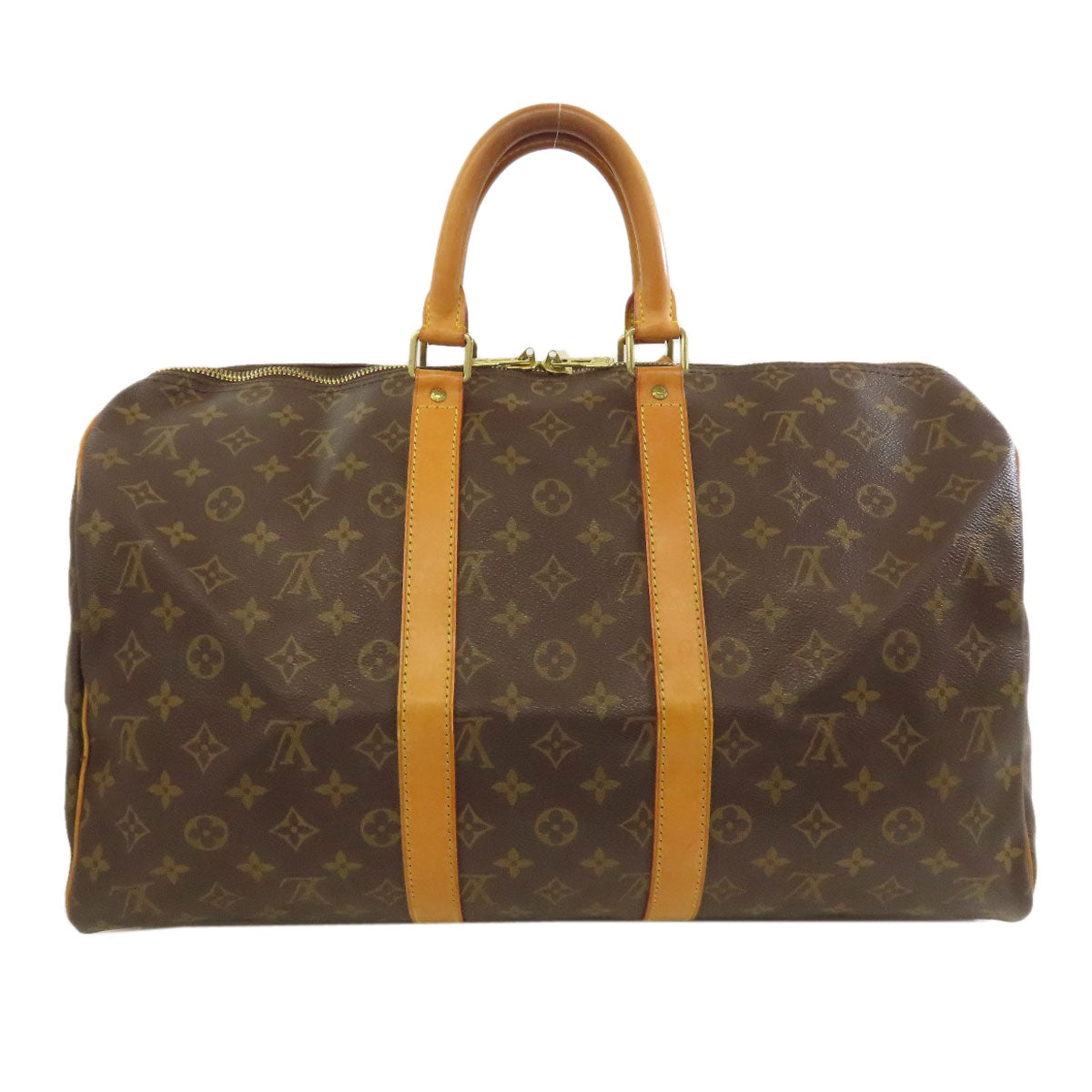 Louis Vuitton Boston Duffel M41428 Keepall 45 Monogram Canvas Brown Travel Bag 11