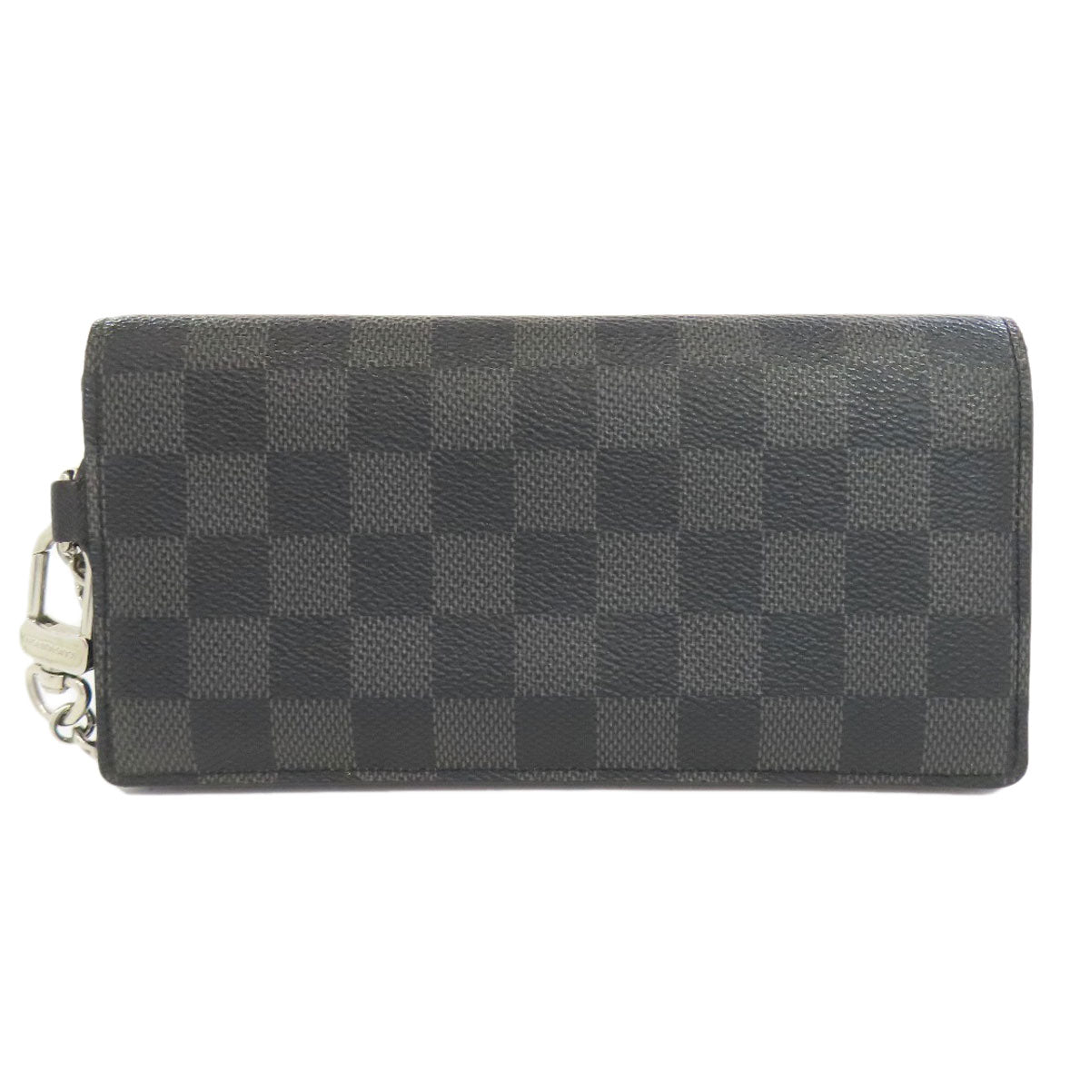 Louis Vuitton Long Purse N60023 Damier Acordion Canvas Gray Wallet Case