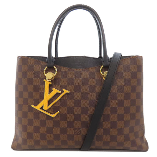 Louis Vuitton N40050 Damier Riverside Canvas Brown Handbag