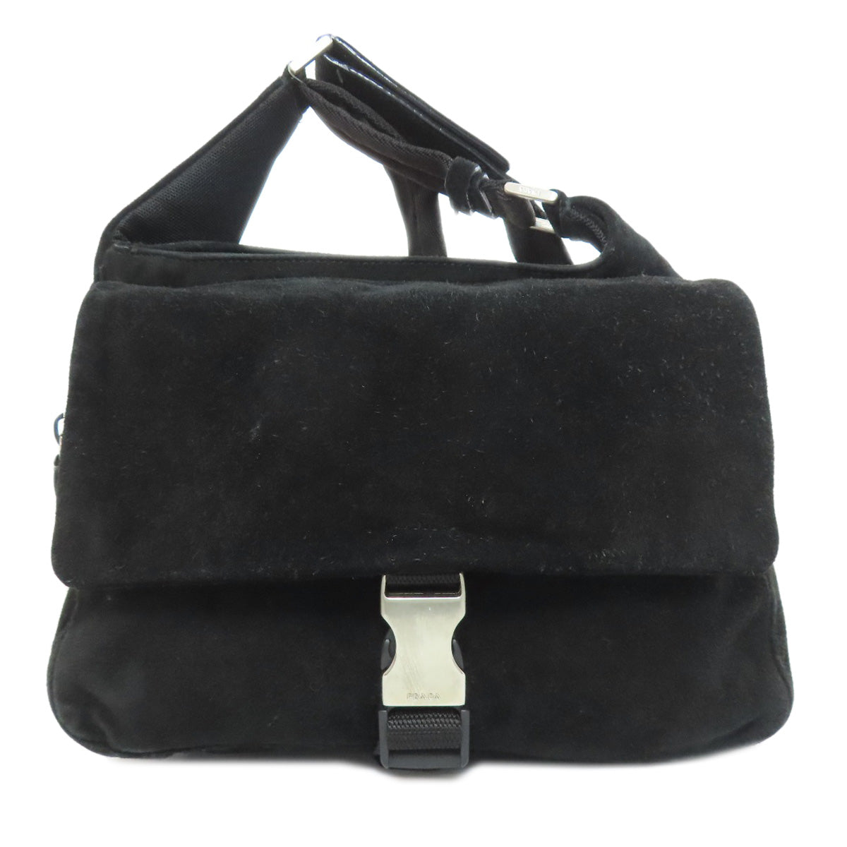 Shoulder Bag Suede Black