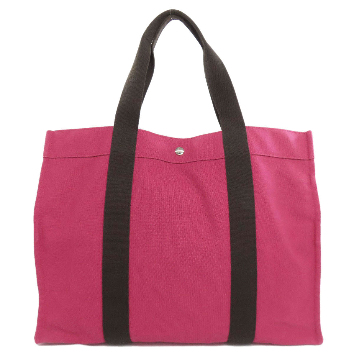 Hermes Tote Bag Sac De Platage Canvas Pink