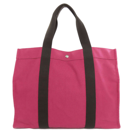 Hermes Tote Bag Sac De Platage Canvas Pink