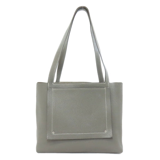 Hermes Tote Bag Taurillon Clemence Cabasselier Women Gray