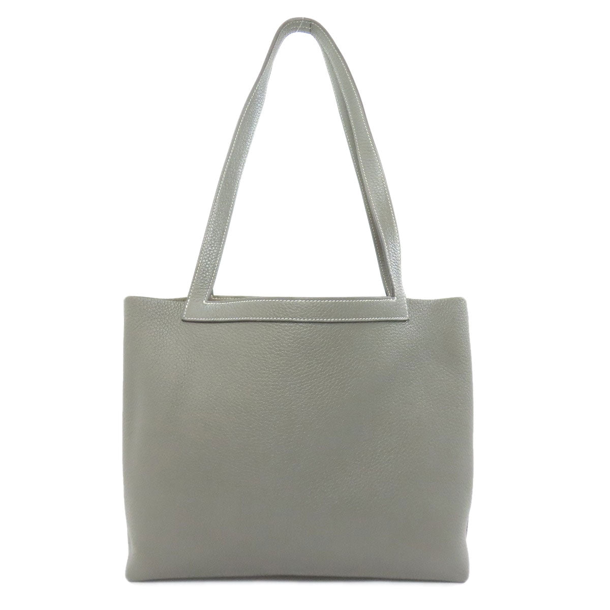 Hermes Tote Bag Taurillon Clemence Cabasselier Women Gray