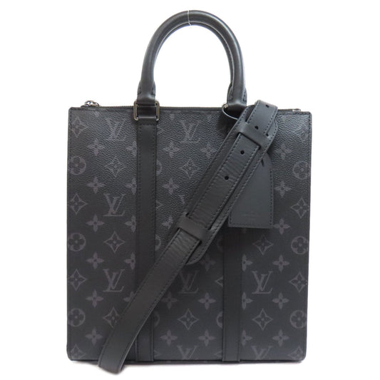 Louis Vuitton M46456 Eclipse Sac Plat Cloth Monogram Gray Handbag