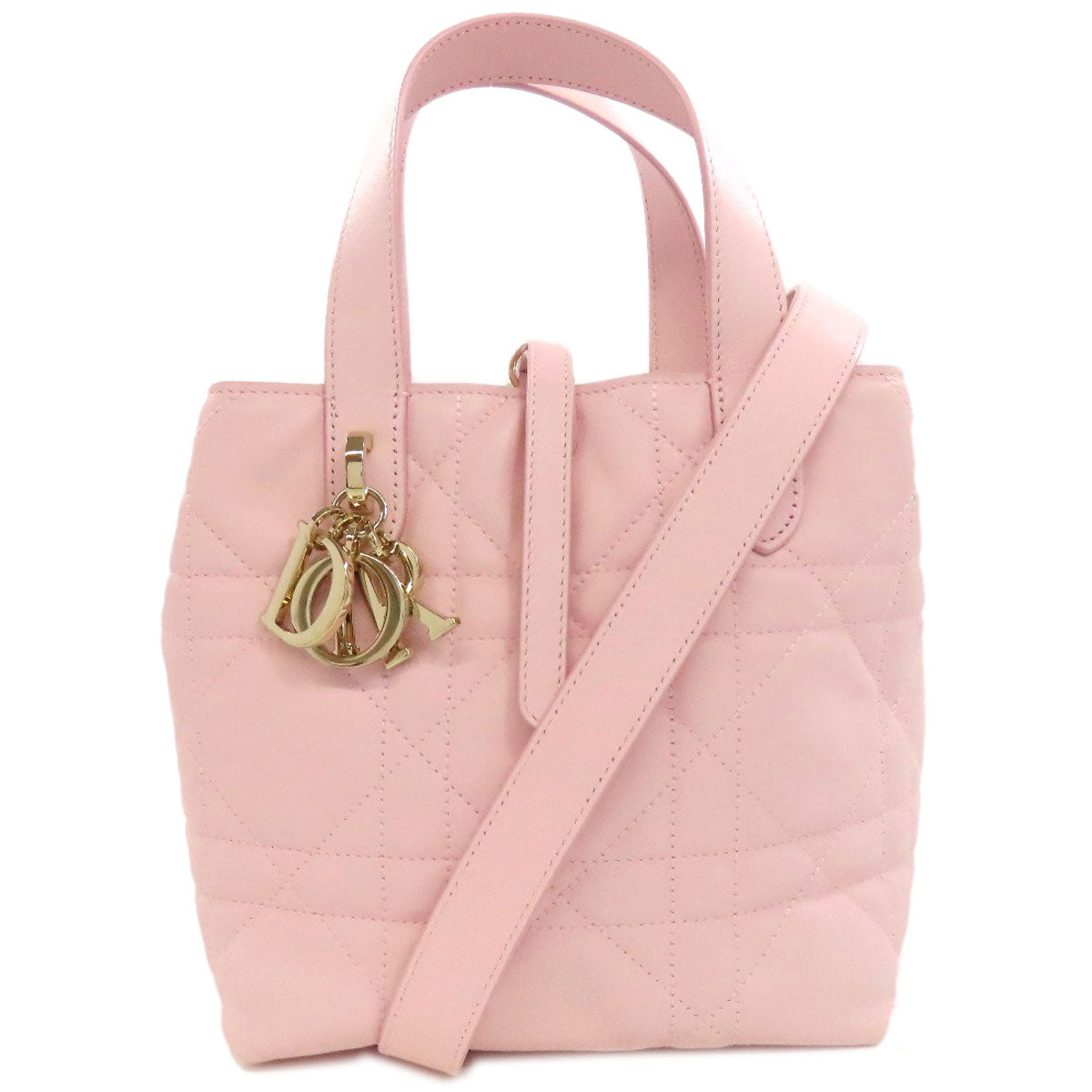 Dior Christian Handbag Calfskin Toujour Way Women Pink Travel Bag