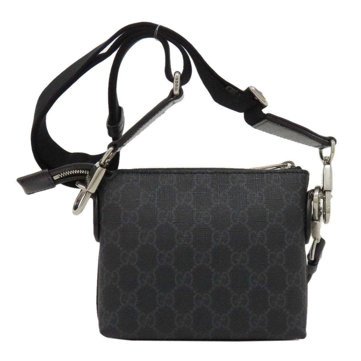 Gucci PVC GG Supreme Black Shoulder Bag