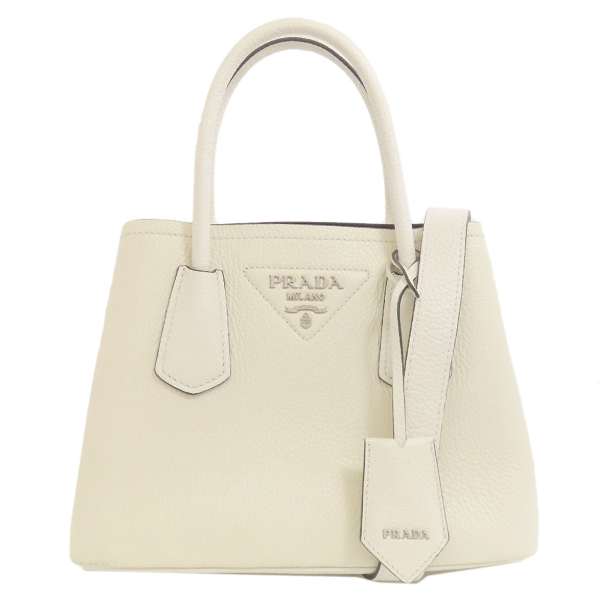 Way Women Leather White Travel Bag